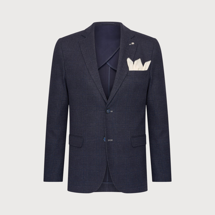 CLEAN CHECK BLAZER (NAVY) - BLUE INDUSTRY