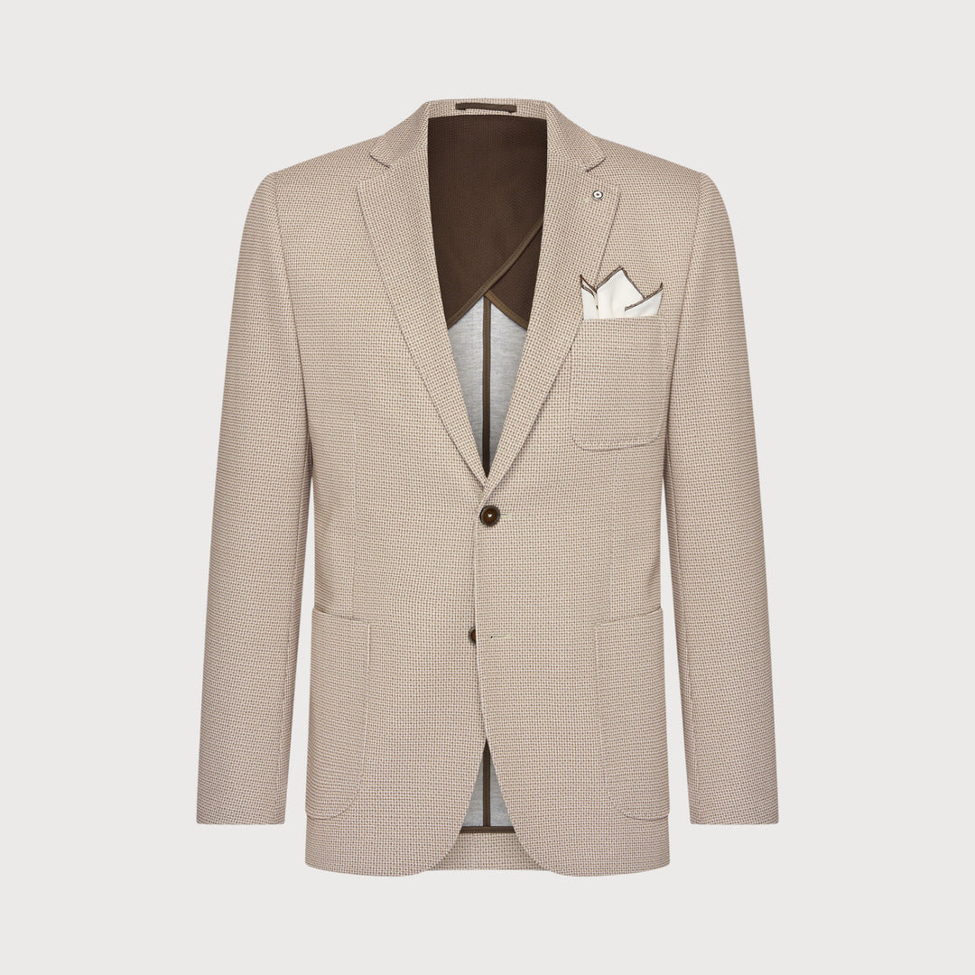 MICRO DOT BLAZER (SAND) - BLUE INDUSTRY