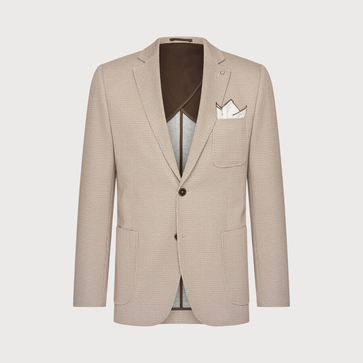 MICRO DOT BLAZER (SAND) - BLUE INDUSTRY