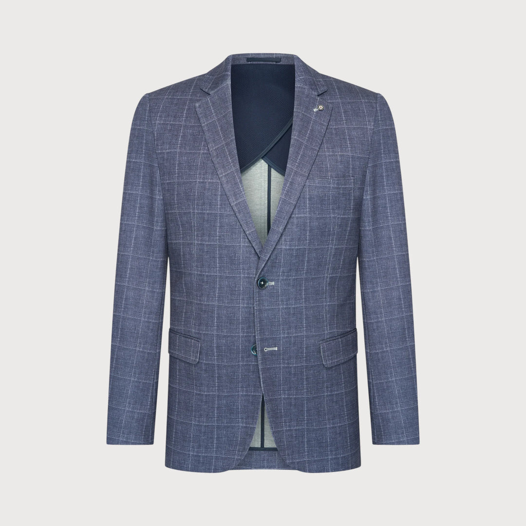 WINDOW PANE BLAZER (NAVY) - BLUE INDUSTRY