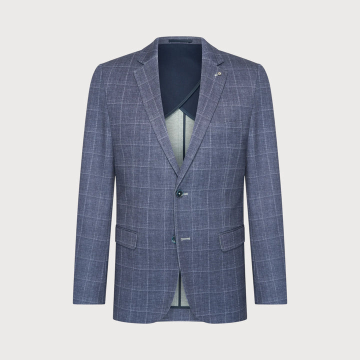 WINDOW PANE BLAZER (NAVY) - BLUE INDUSTRY