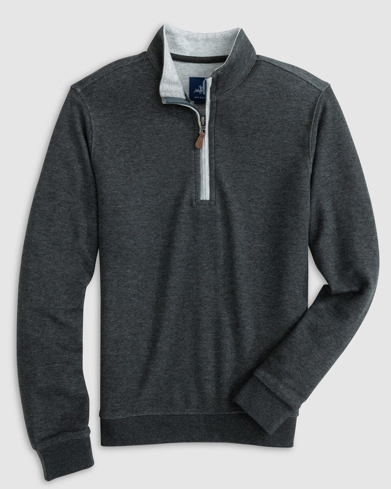 SULLY 1/4 SWEATER (HEATHER BLACK) - JOHNNIE-O