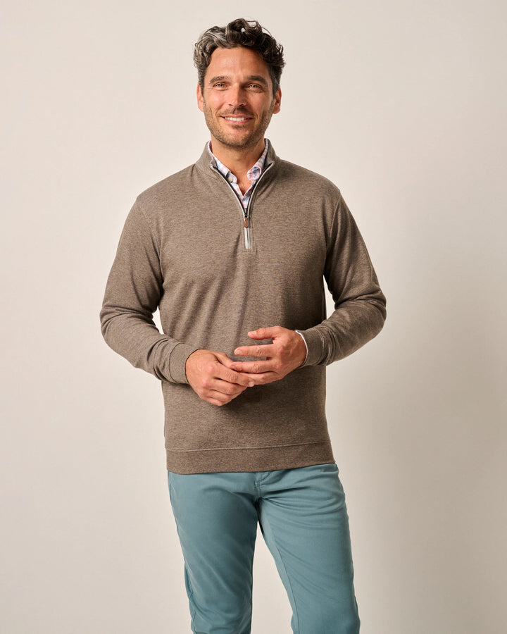 SULLY 1/4 SWEATER (MAPLE)- JOHNNIE-O