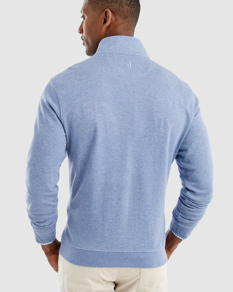 SULLY 1/4 SWEATER (BLUE)- JOHNNIE-O
