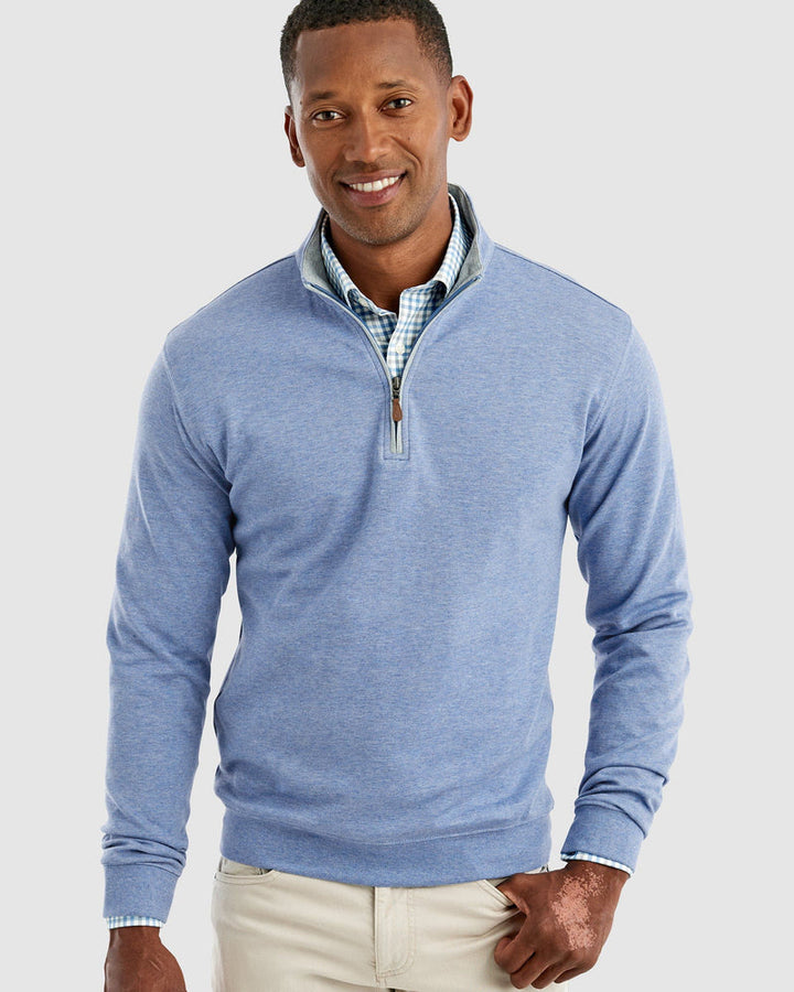 SULLY 1/4 SWEATER (BLUE)- JOHNNIE-O