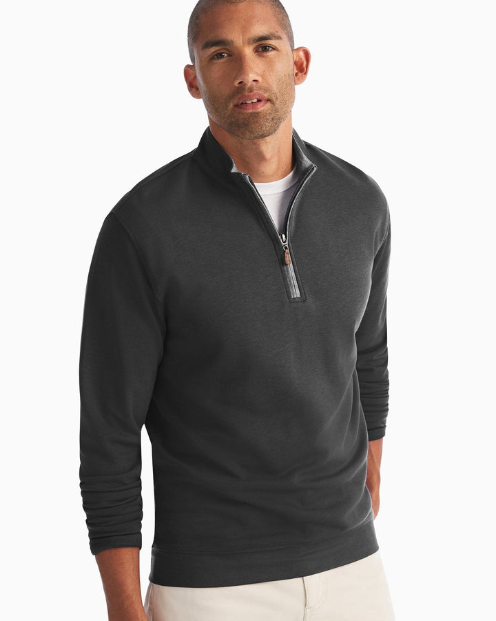 SULLY 1/4 SWEATER (BLACK)- JOHNNIE-O