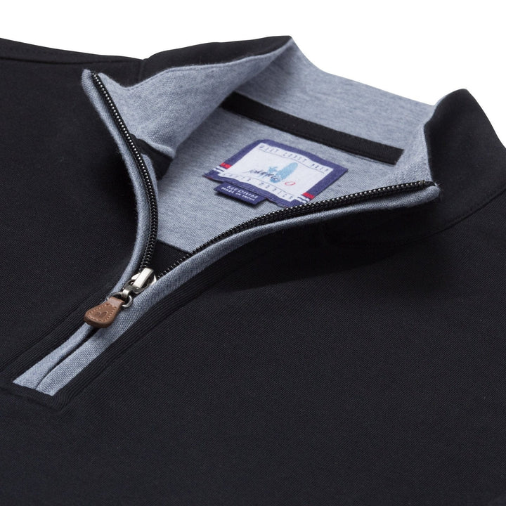 SULLY 1/4 SWEATER (BLACK)- JOHNNIE-O