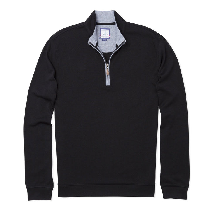 SULLY 1/4 SWEATER (BLACK)- JOHNNIE-O