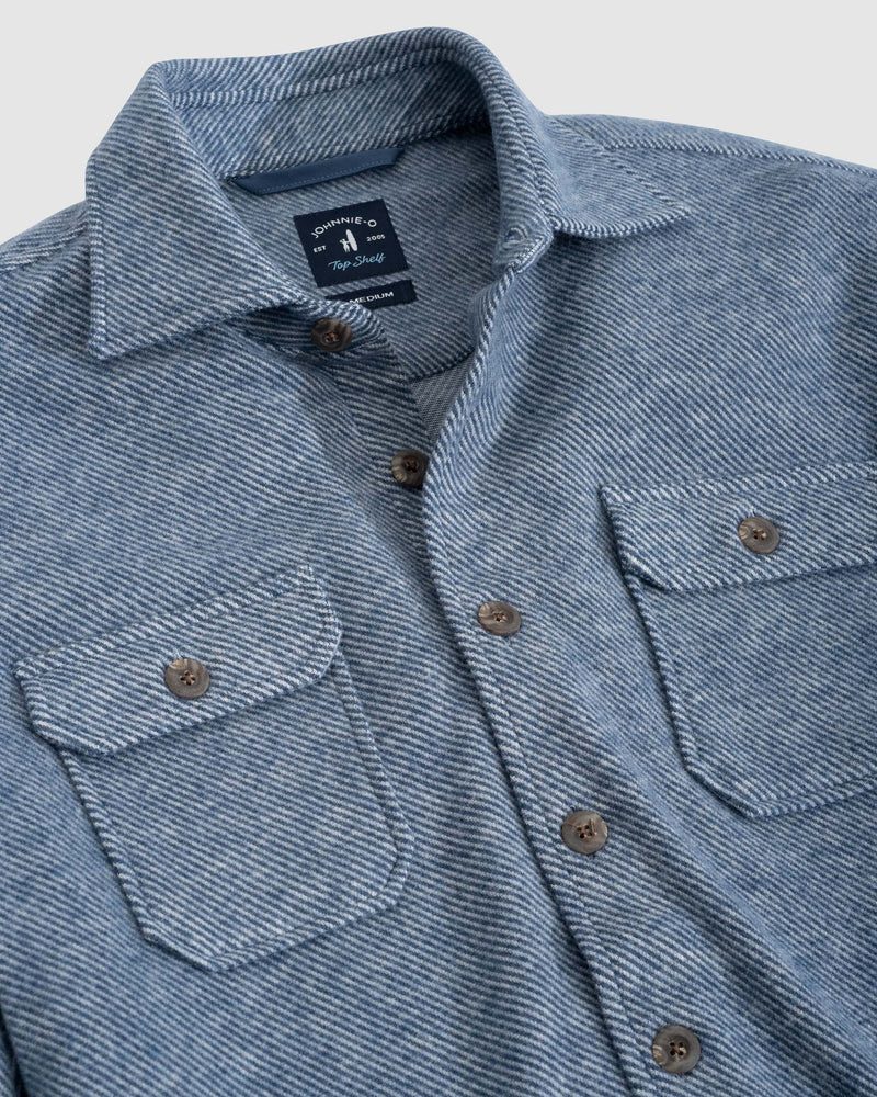 CARL SHIRT JACKET (NAVY) - JOHNNIE-O