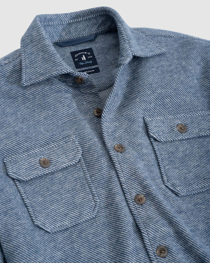 CARL SHIRT JACKET (NAVY) - JOHNNIE-O