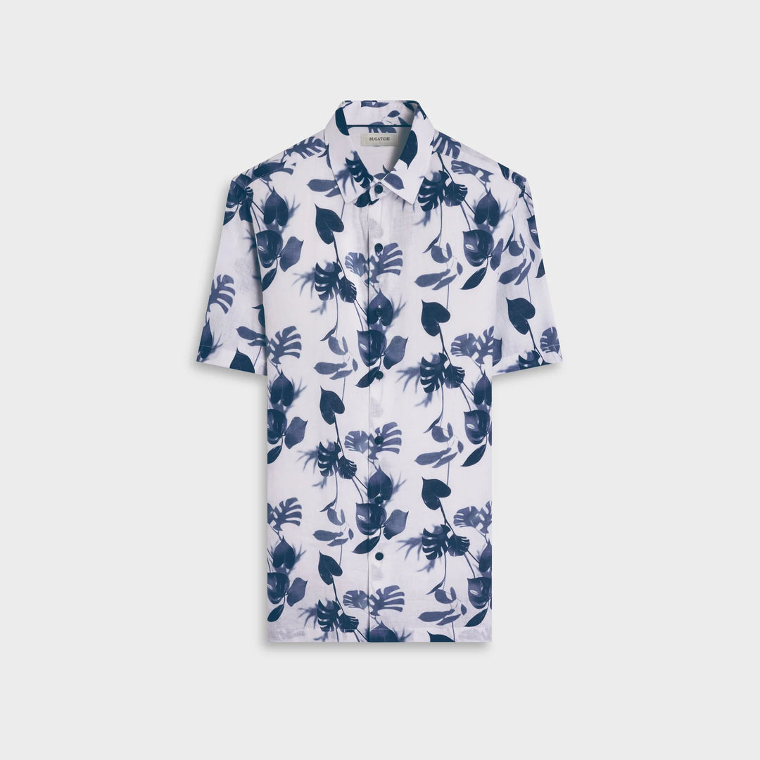 VERO LINEN SHIRT (NAVY) - BUGATCHI