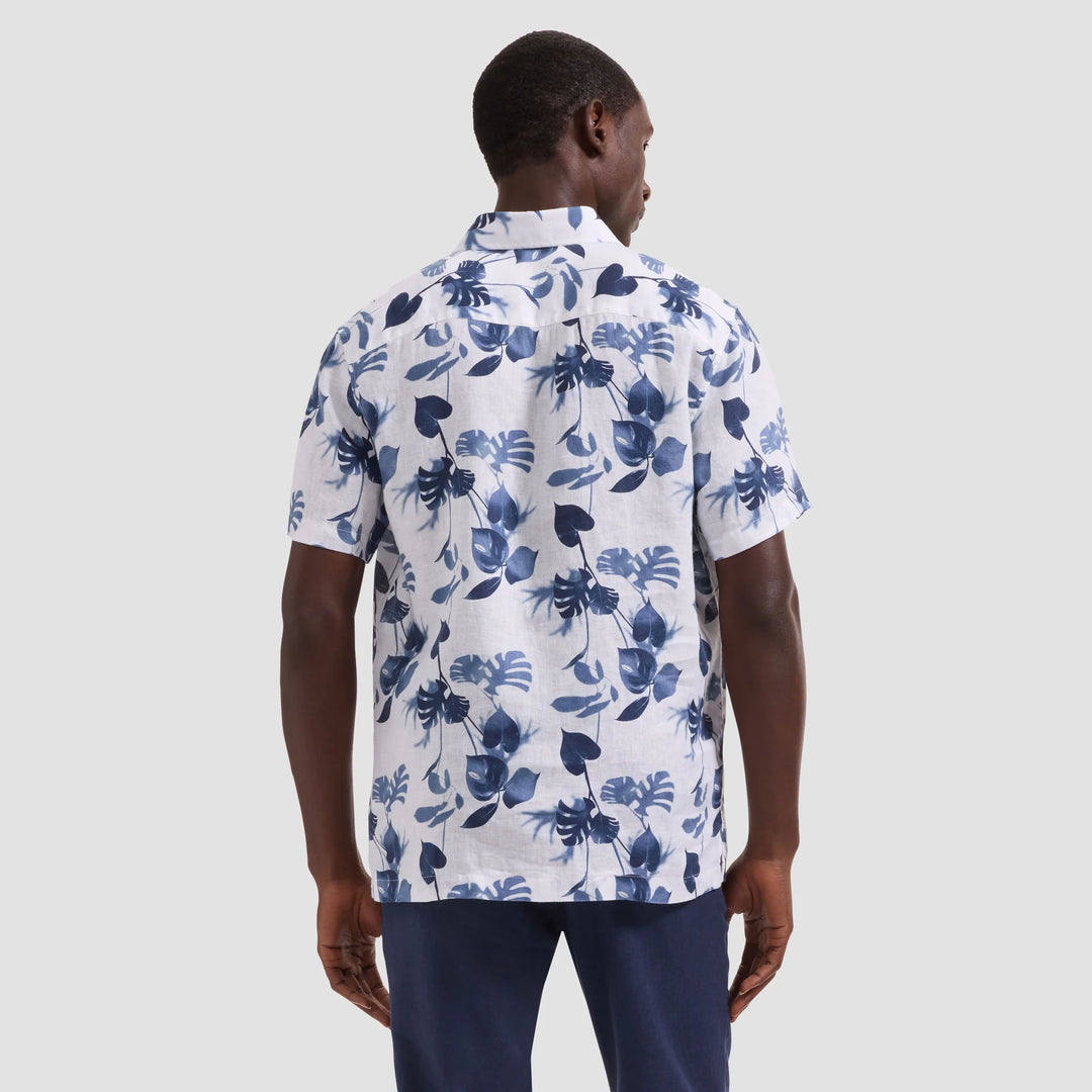 VERO LINEN SHIRT (NAVY) - BUGATCHI