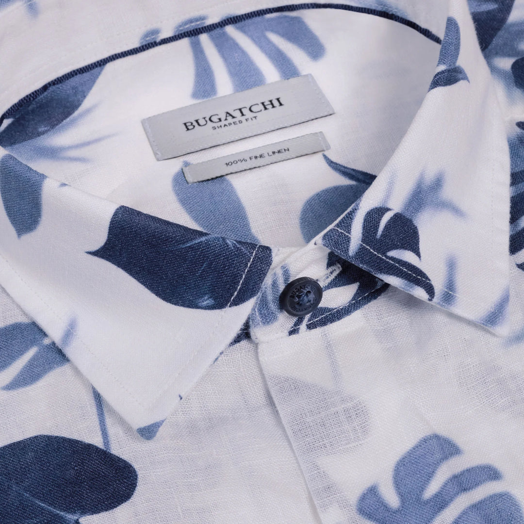 VERO LINEN SHIRT (NAVY) - BUGATCHI
