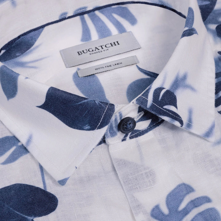 VERO LINEN SHIRT (NAVY) - BUGATCHI