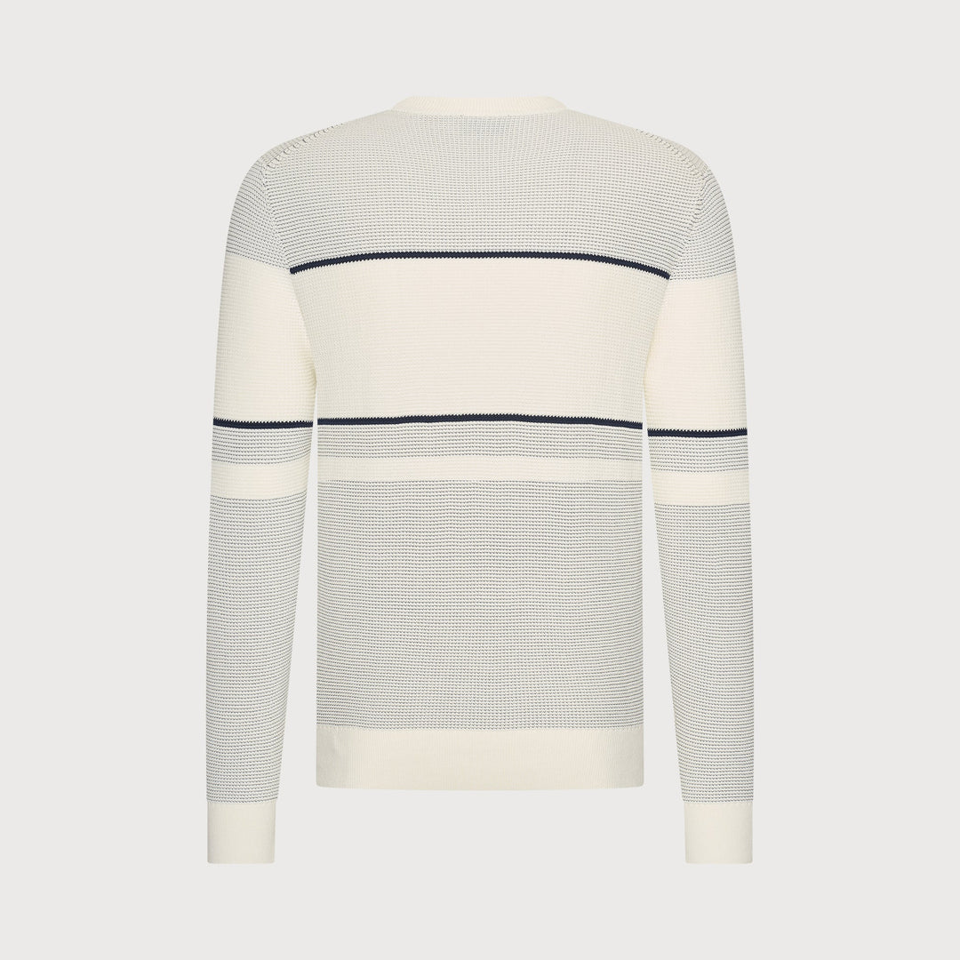 CREWNECK SWEATER (OFF WHITE) - BLUE INDUSTRY
