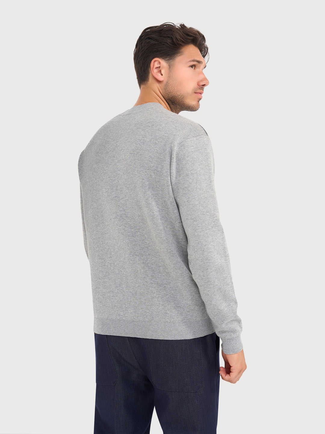 CREWNECK SWEATER (GREY) - BLUE INDUSTRY
