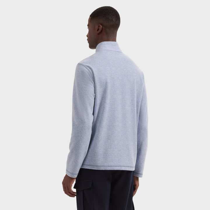 1/4 ZIP SWEATER (STEEL) - BUGATCHI