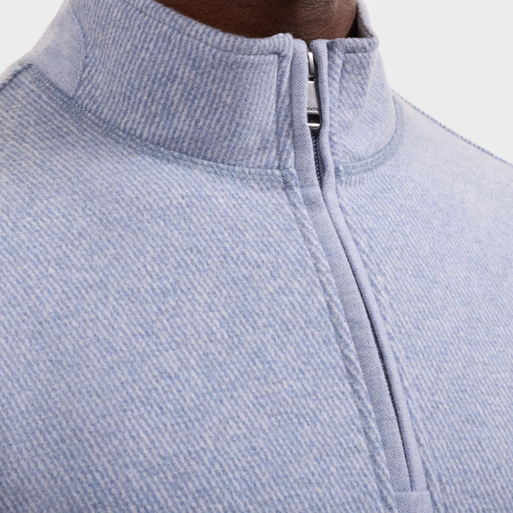 1/4 ZIP SWEATER (STEEL) - BUGATCHI