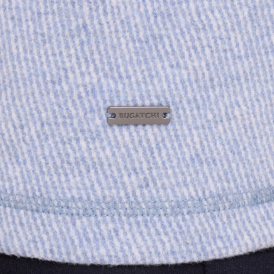 1/4 ZIP SWEATER (STEEL) - BUGATCHI