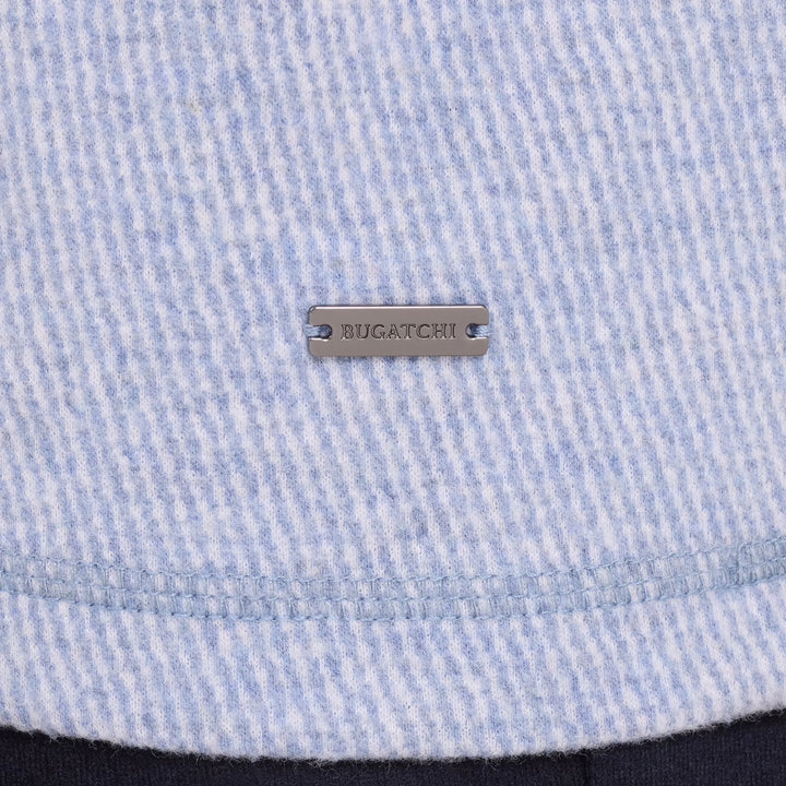 1/4 ZIP SWEATER (STEEL) - BUGATCHI
