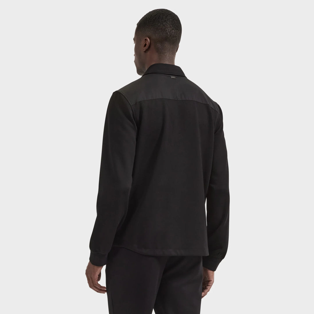 SOFT TOUCH SHIRT JACKET (BLACK) - BUGATCHI