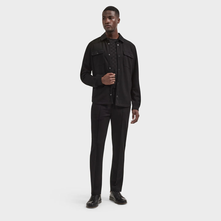 SOFT TOUCH SHIRT JACKET (BLACK) - BUGATCHI