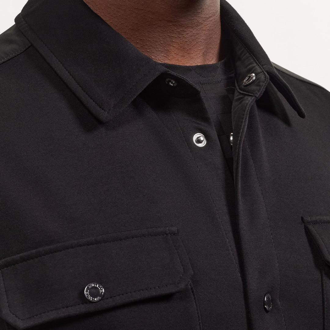 SOFT TOUCH SHIRT JACKET (BLACK) - BUGATCHI