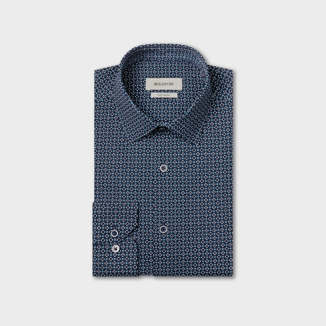 JAMES LONG SLEEVE SHIRT (NAVY) - BLUE INDUSTRY