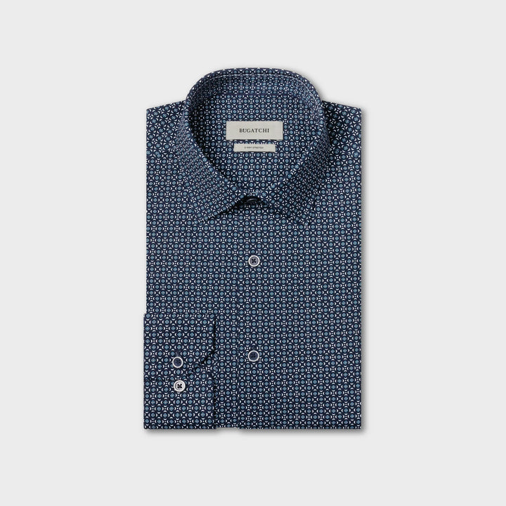 JAMES LONG SLEEVE SHIRT (NAVY) - BLUE INDUSTRY