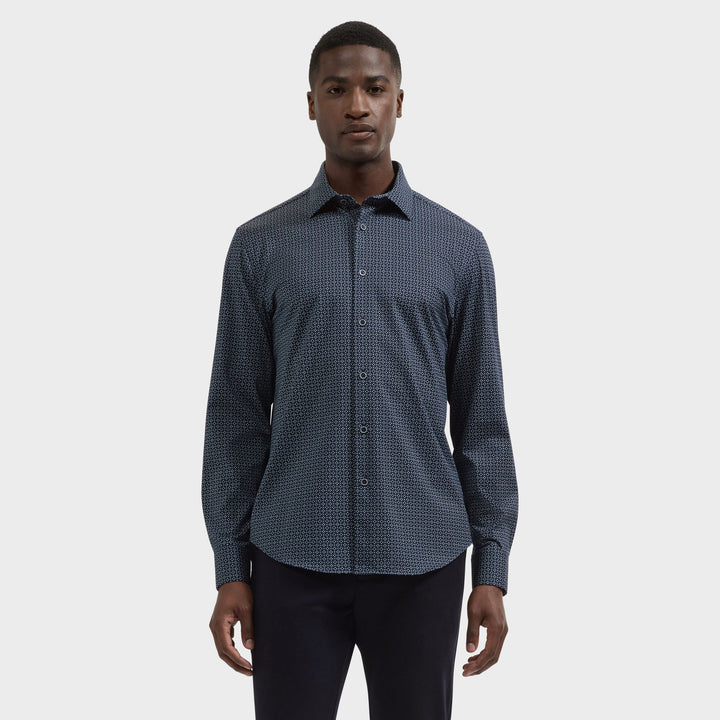 JAMES LONG SLEEVE SHIRT (NAVY) - BLUE INDUSTRY