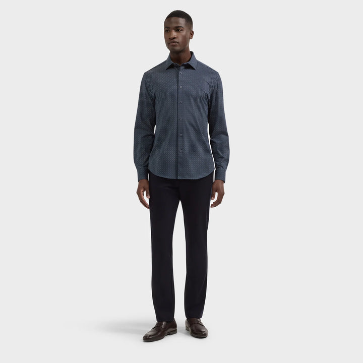 JAMES LONG SLEEVE SHIRT (NAVY) - BLUE INDUSTRY