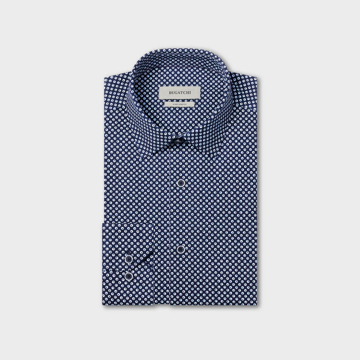 JAMES LONG SLEEVE SHIRT (NAVY) - BLUE INDUSTRY
