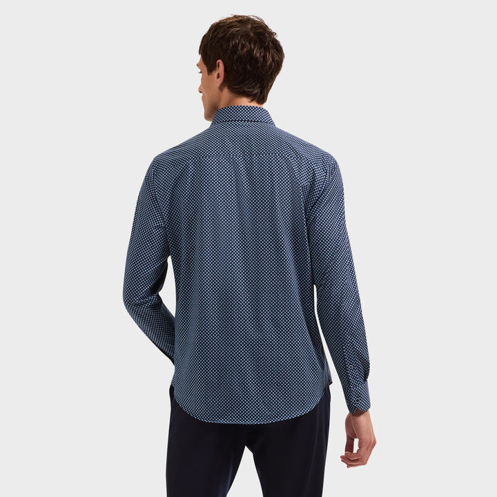 JAMES LONG SLEEVE SHIRT (NAVY) - BLUE INDUSTRY
