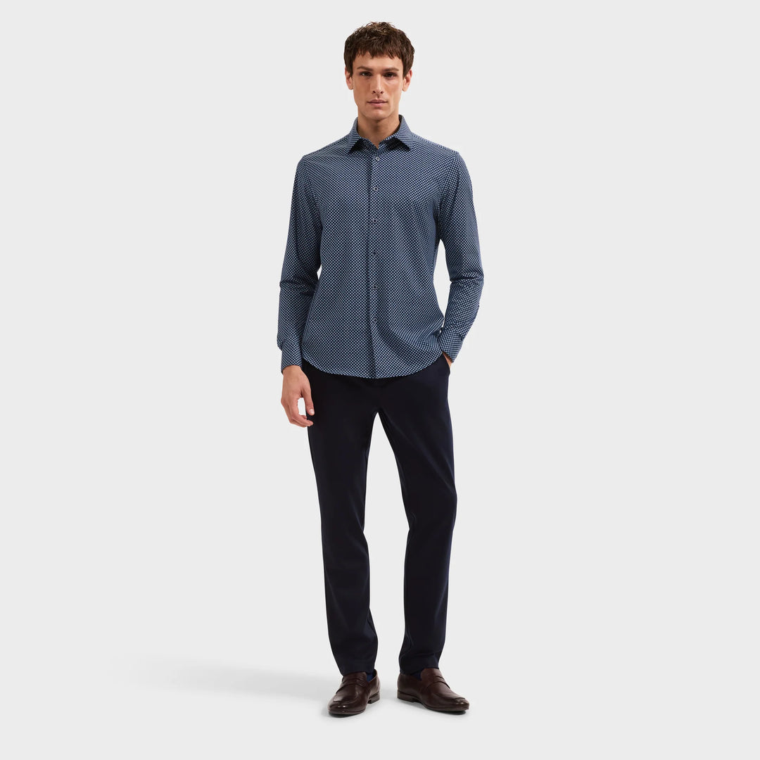 JAMES LONG SLEEVE SHIRT (NAVY) - BLUE INDUSTRY