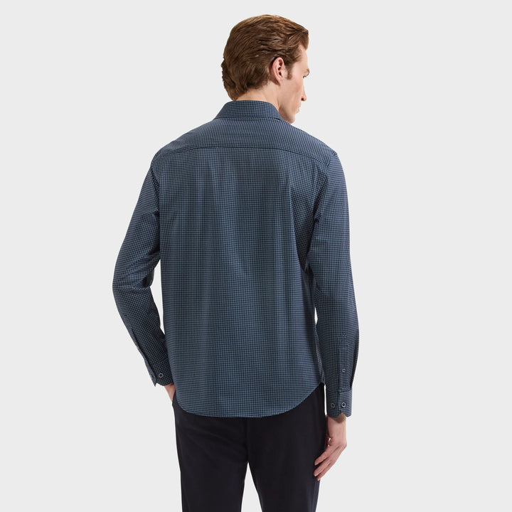 JAMES LONGSLEEVE SHIRT (NAVY) - BUGATCHI