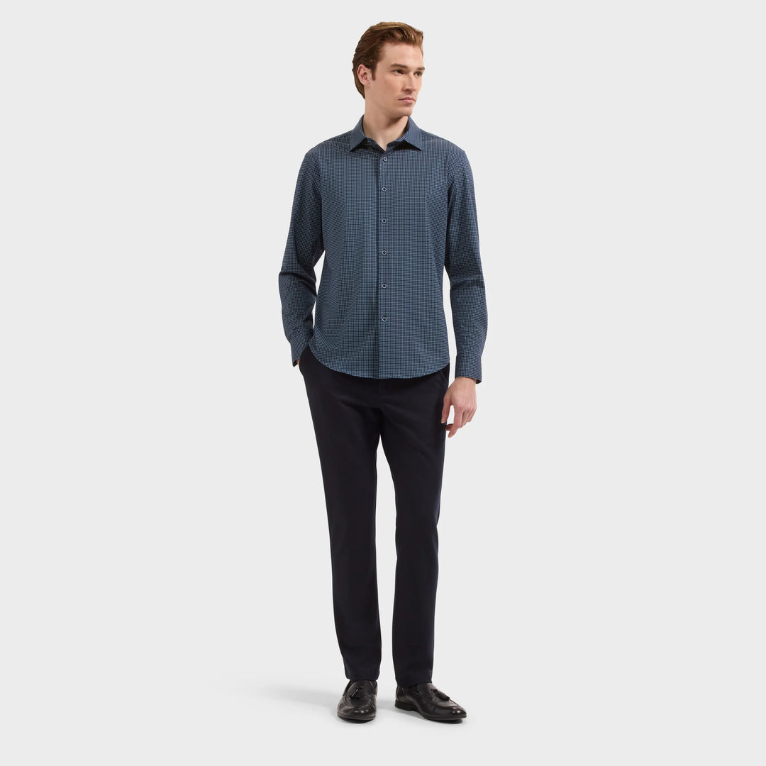 JAMES LONGSLEEVE SHIRT (NAVY) - BUGATCHI