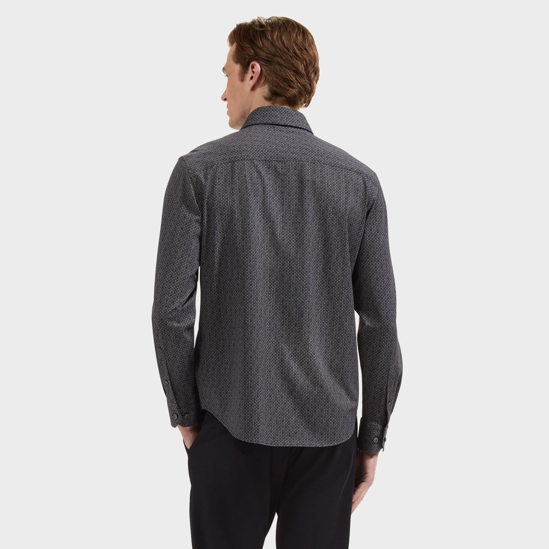 DEVON LONGSLEEVE SHIRT (BLACK) - BUGATCHI