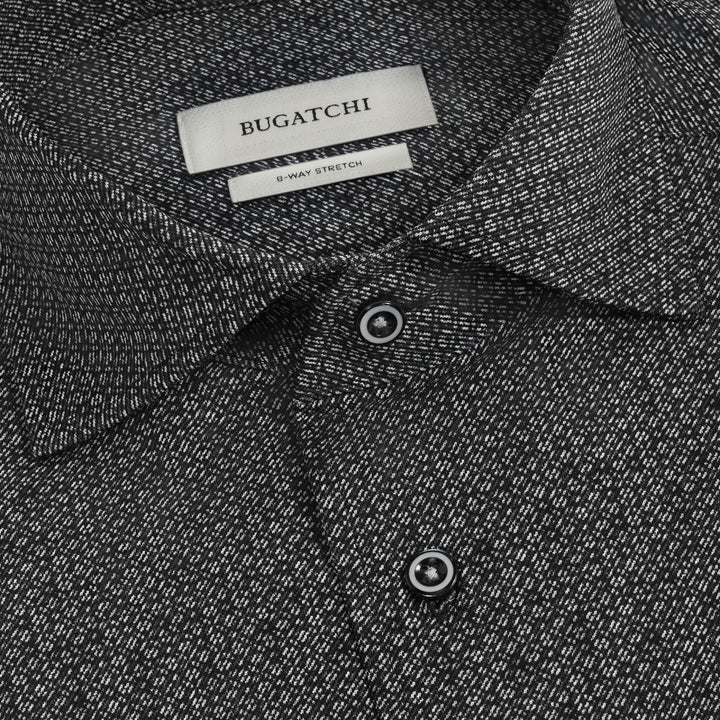 DEVON LONGSLEEVE SHIRT (BLACK) - BUGATCHI