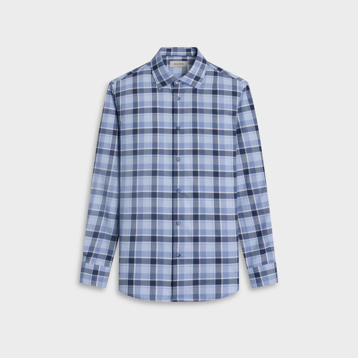 JULIAN WOVEN SHIRT (BLUE) - BUGATCHI