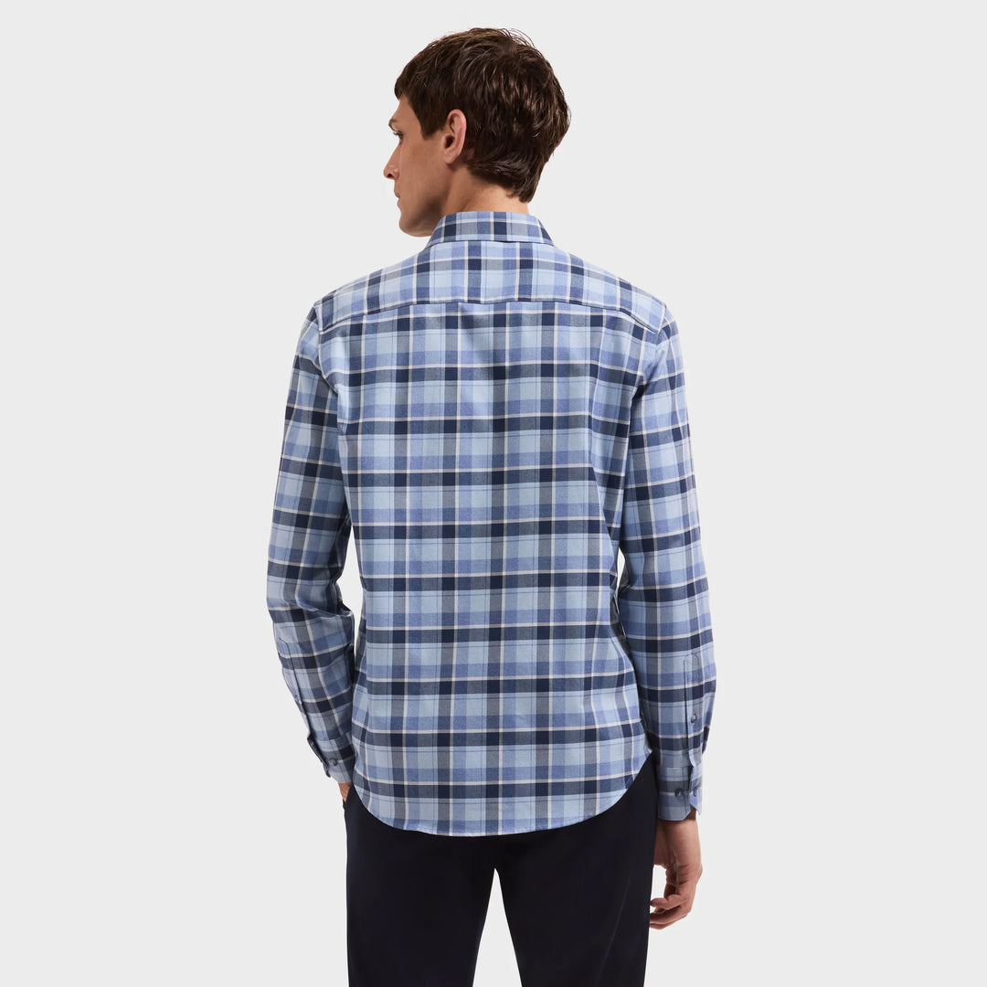 JULIAN WOVEN SHIRT (BLUE) - BUGATCHI