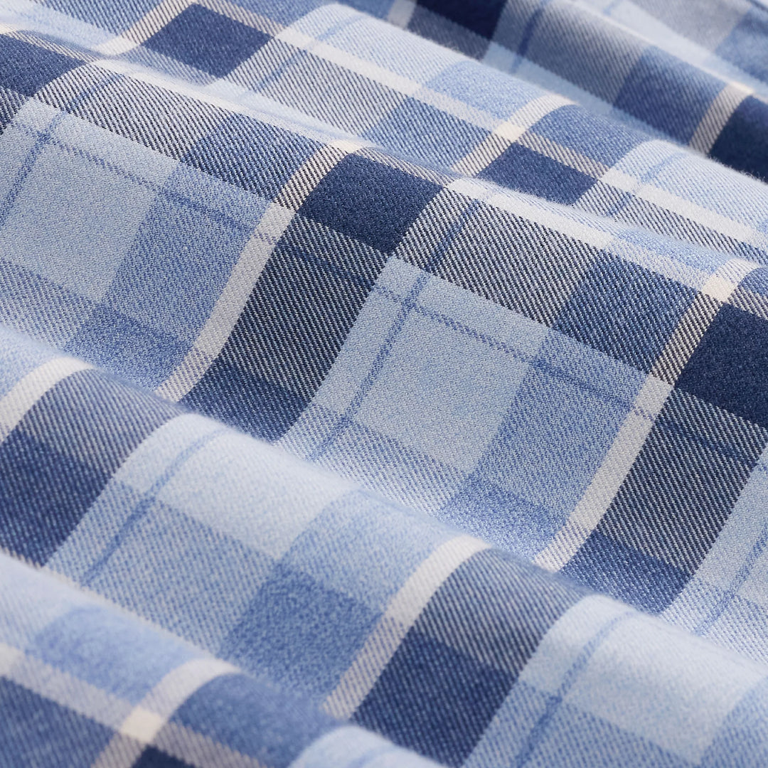 JULIAN WOVEN SHIRT (BLUE) - BUGATCHI