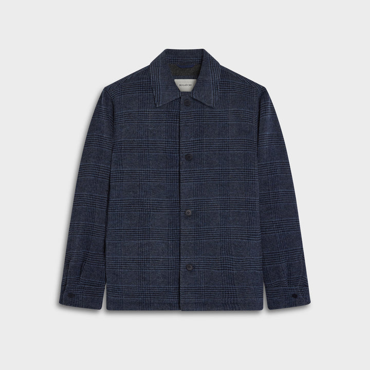 GLEN PLAID JACKET (NAVY) - BUGATCHI
