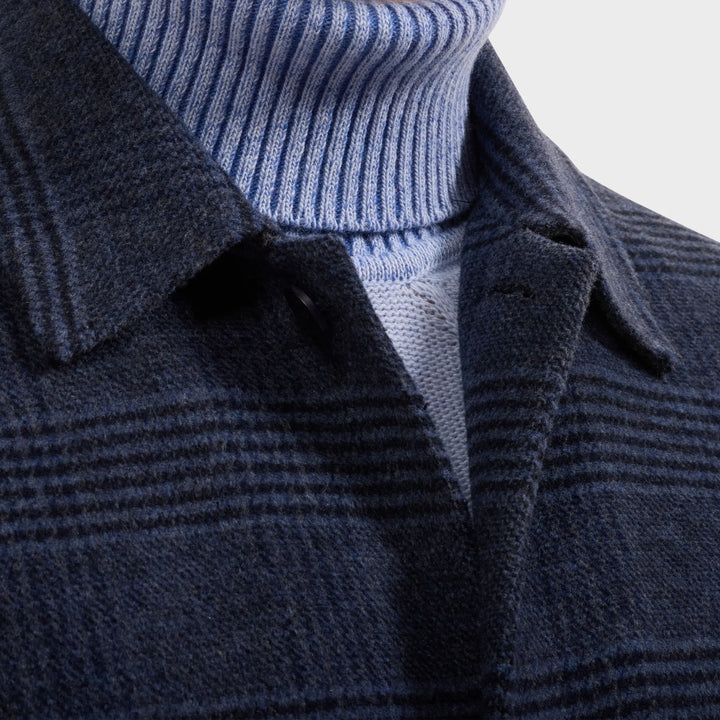 GLEN PLAID JACKET (NAVY) - BUGATCHI