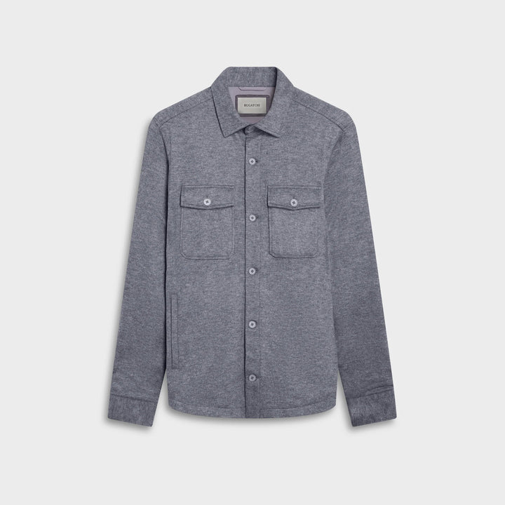 SOLID SHIRT JACKET (CEMENT) - BUGATCHI