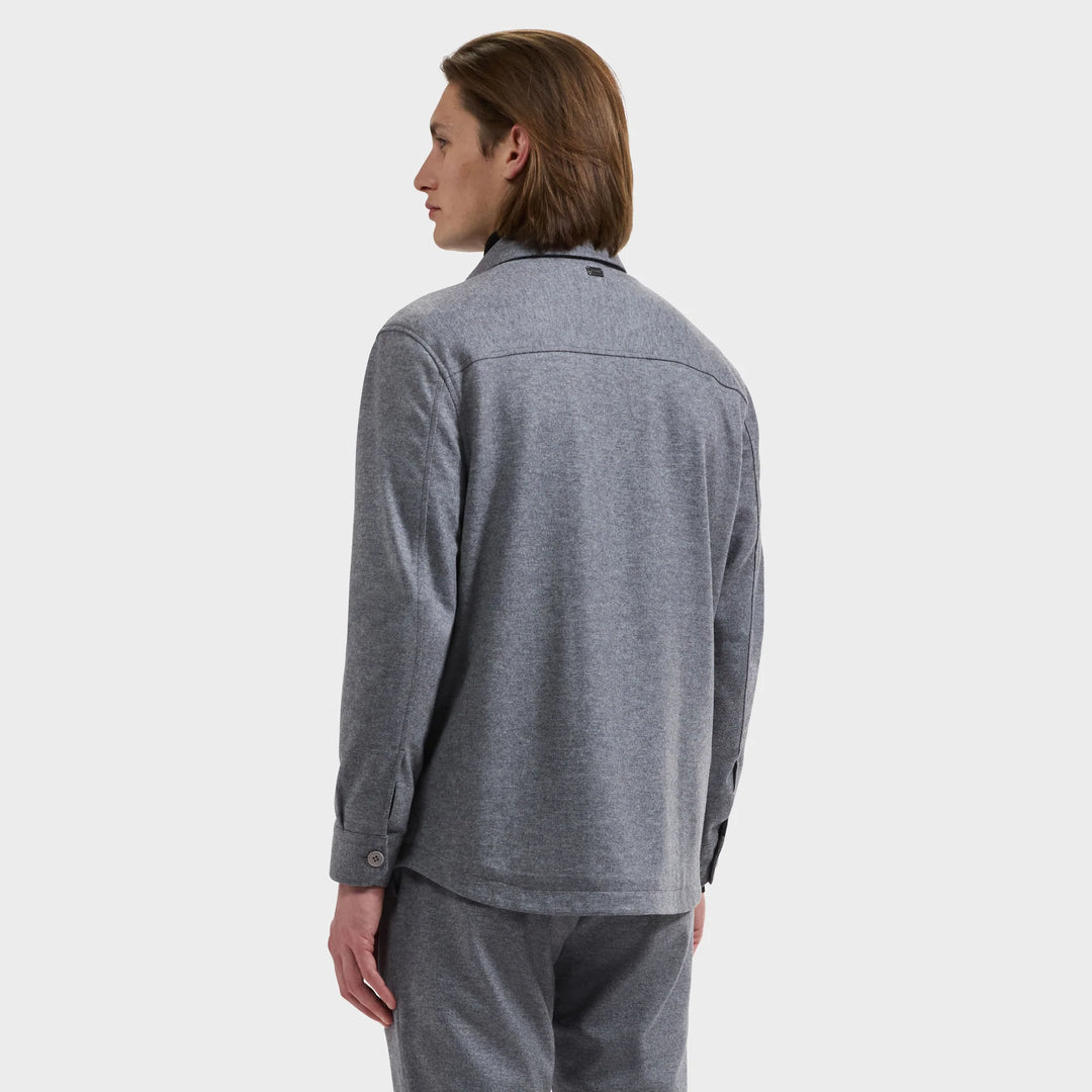 SOLID SHIRT JACKET (CEMENT) - BUGATCHI