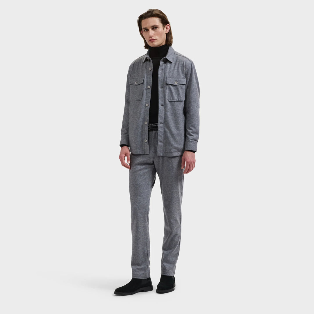 SOLID SHIRT JACKET (CEMENT) - BUGATCHI