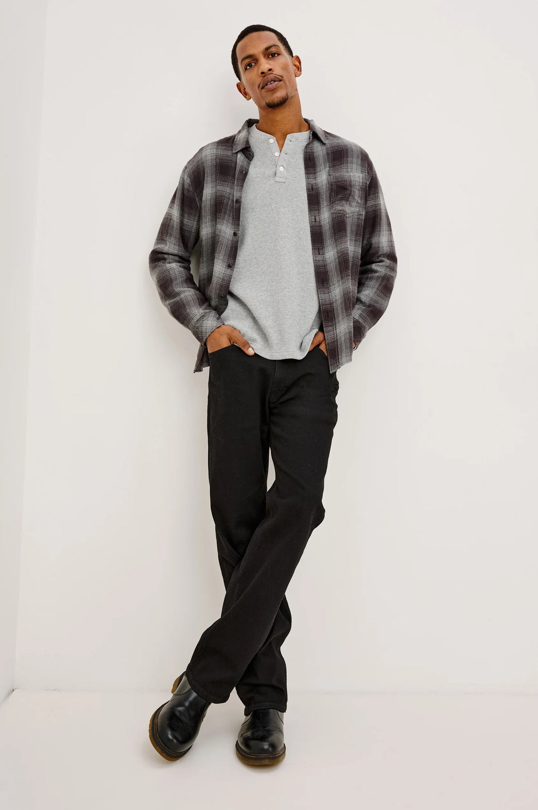 LENNOX SHIRT (SILVER OBSIDIAN) - RAILS