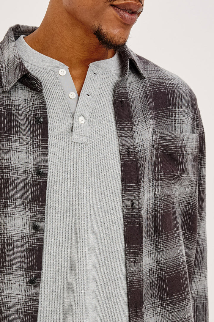 LENNOX SHIRT (SILVER OBSIDIAN) - RAILS