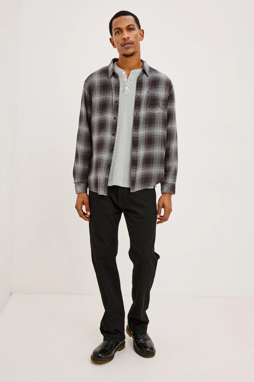 LENNOX SHIRT (SILVER OBSIDIAN) - RAILS