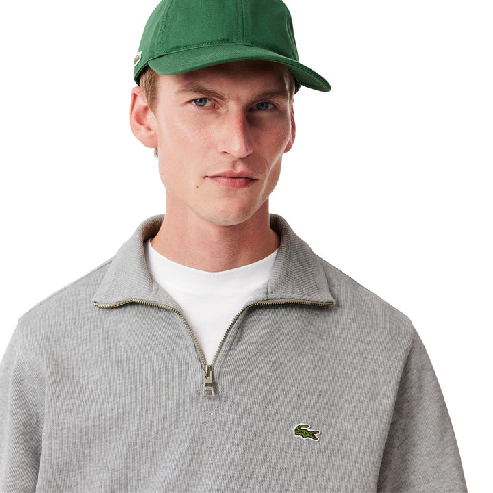 CLASSIC 1/4 ZIP SWEATER (GREY) - LACOSTE
